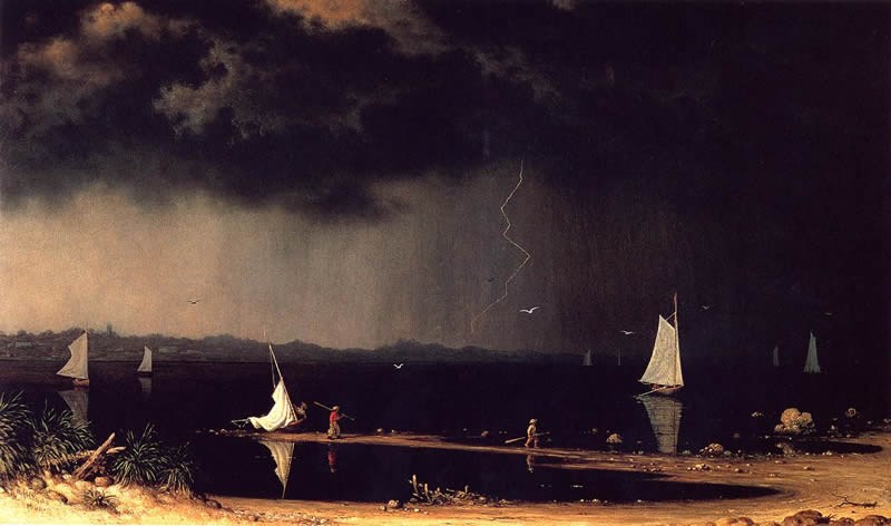 Martin Johnson Heade Thunder Storm on Narragansett Bay